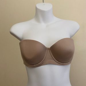 Aerie Strapless Nude Beige Bra